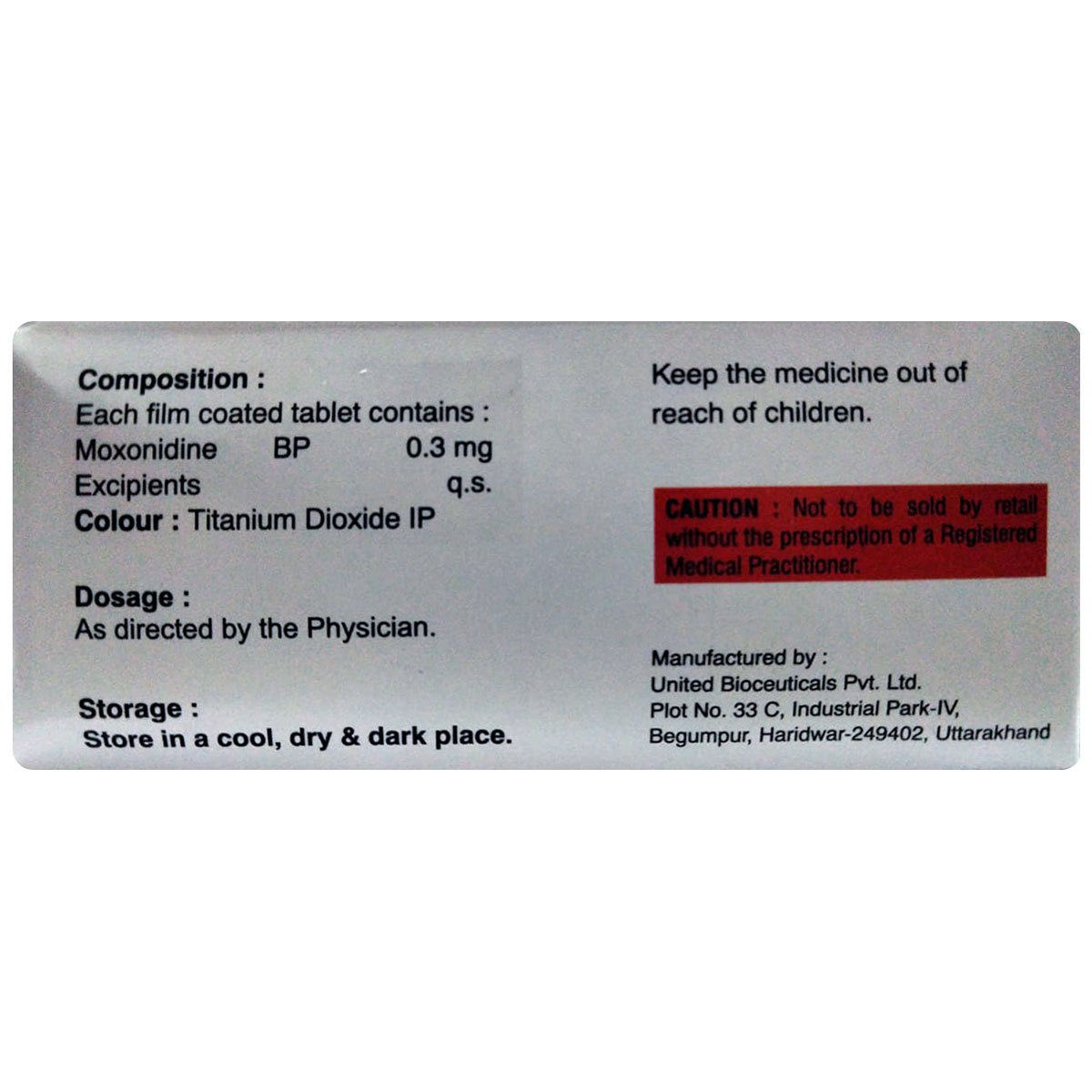 Moxinigen-0.3 Tablet 10's, Pack of 10 TabletS Moxinigen-0.3 Tablet 10's, Pack of 10 TabletS