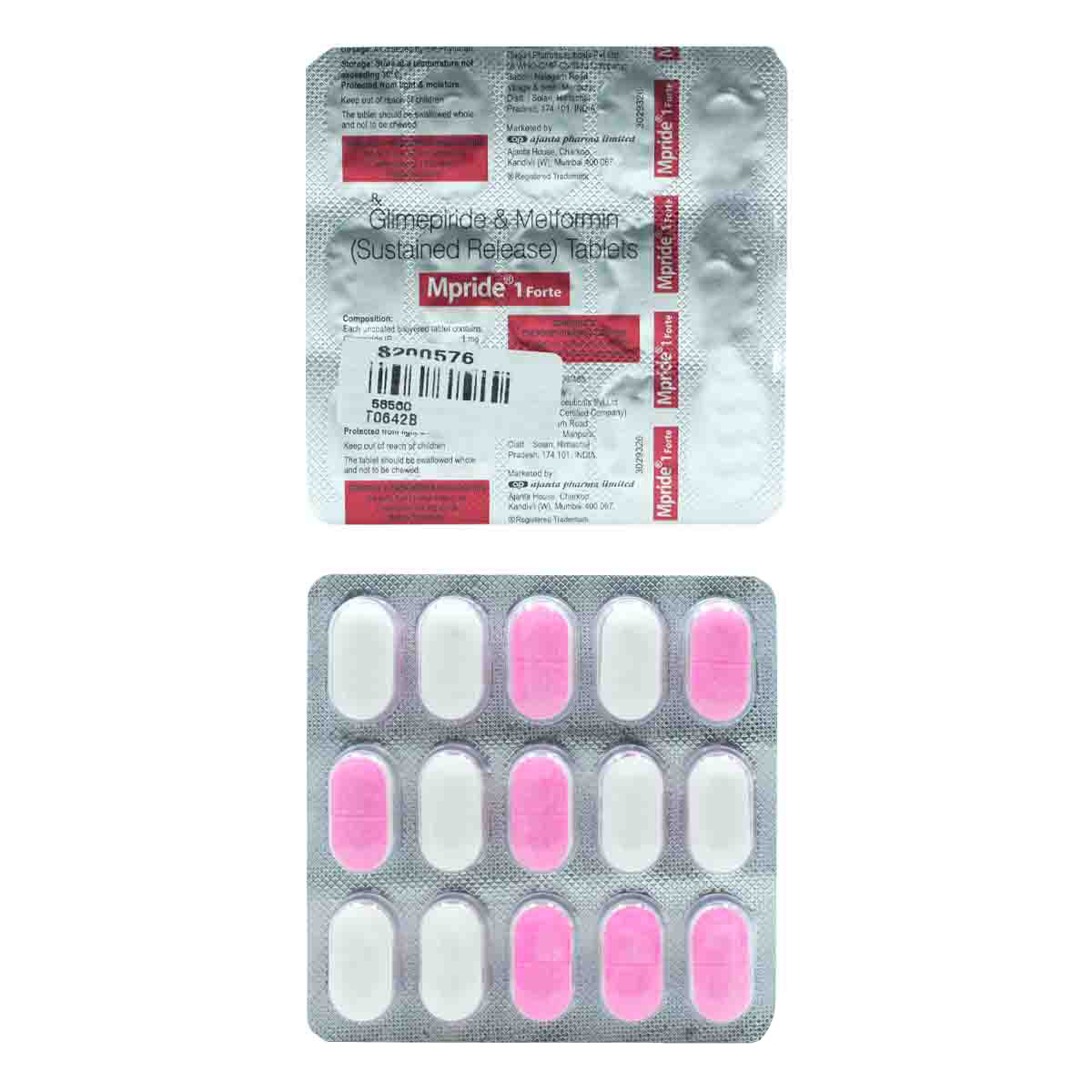 Mpride 1 Forte Tablet 15's, Pack of 15 TABLETS Mpride 1 Forte Tablet 15's, Pack of 15 TABLETS