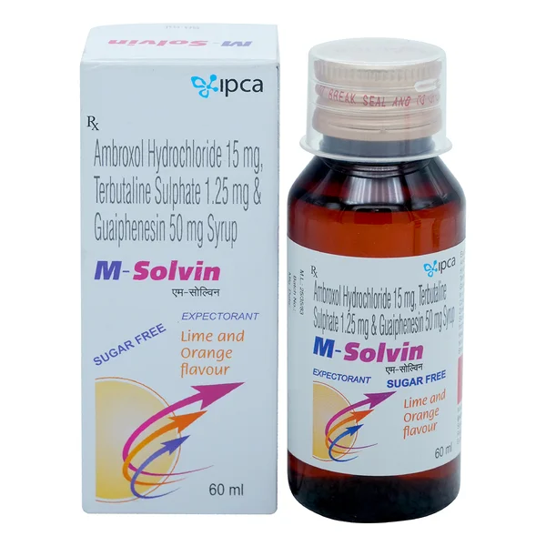 Msolvin Exepectorant Syrup 60 ml, Pack of 1 Syrup