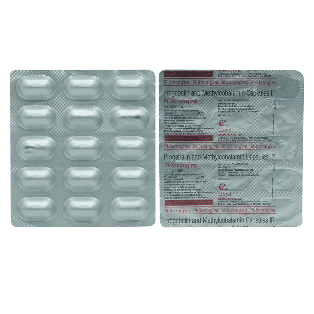 M-Strong PG 75 mg/750 mcg Capsule 15's Price, Uses, Side Effects ...