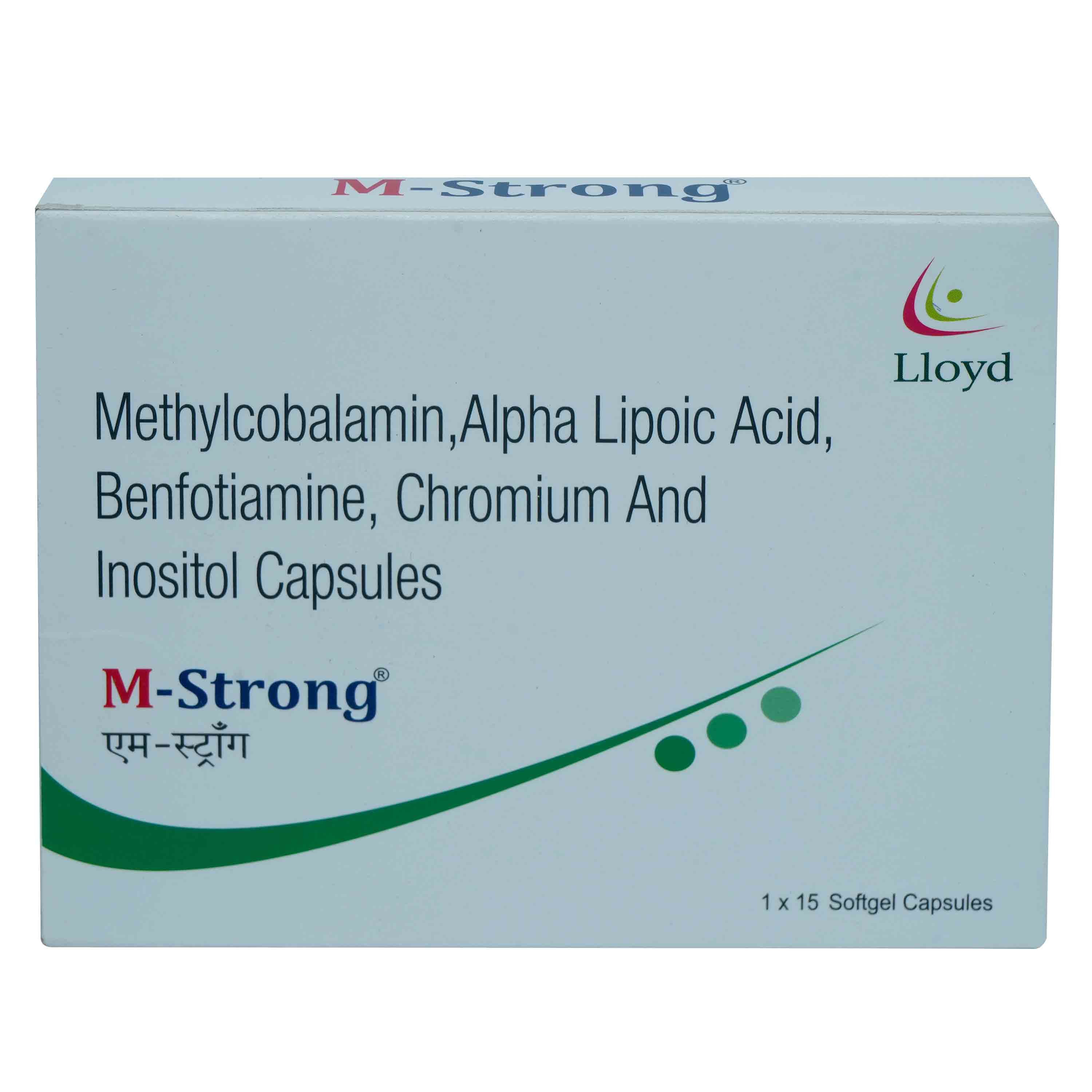 M-Strong Softgel Capsule 15's, Pack of 15 TabletS M-Strong Softgel Capsule 15's, Pack of 15 TabletS