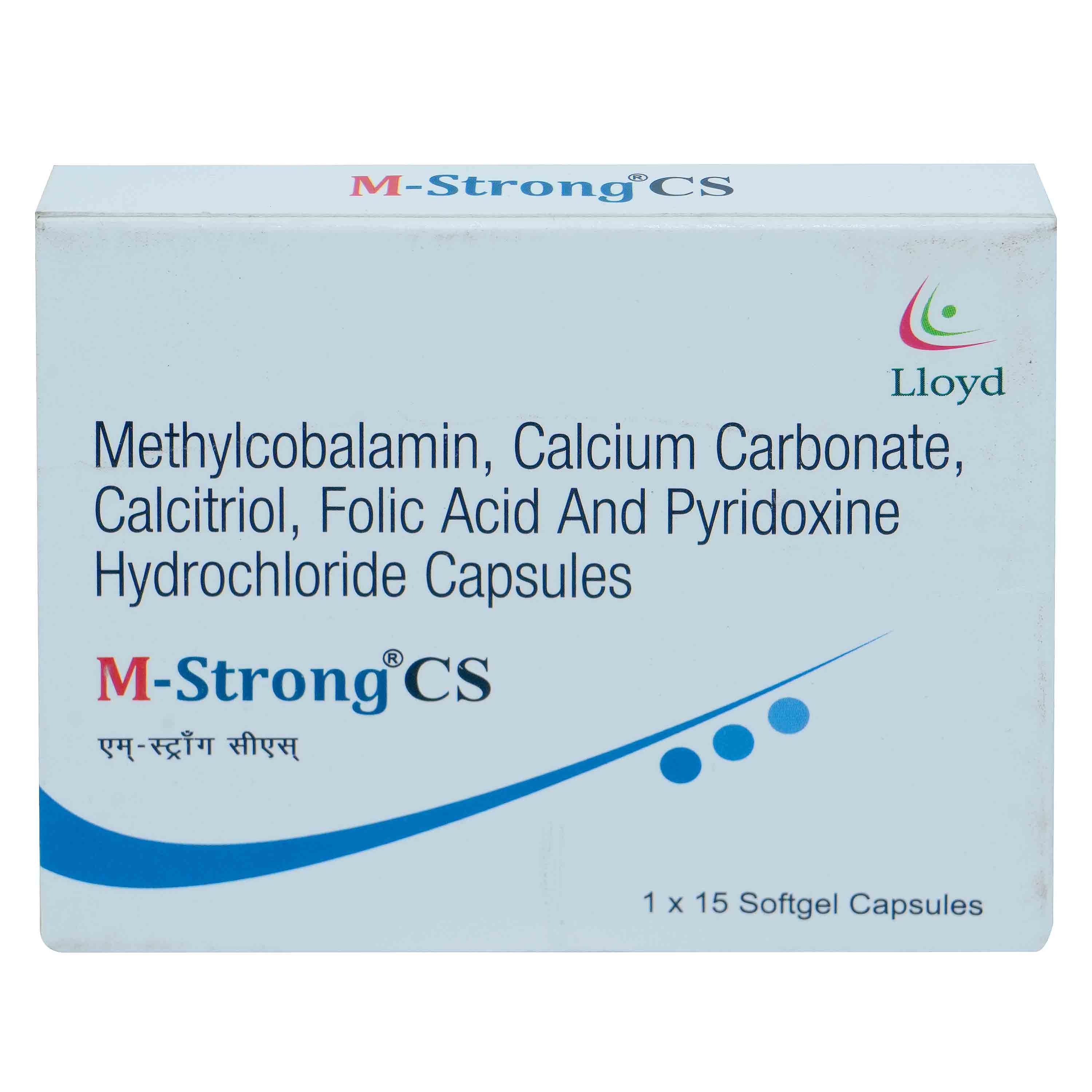 M-Strong CS Softgel Capsule 15's, Pack of 15 SoftgelsS M-Strong CS Softgel Capsule 15's, Pack of 15 SoftgelsS