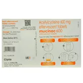 Mucinac 600 Sugar Free Orange Effervescent Tablet 10's, Pack of 10 TABLETS