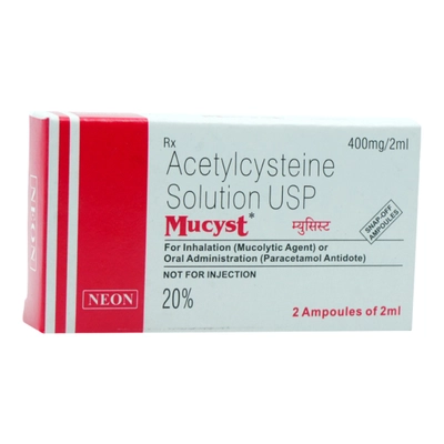 Mucyst 400 Injection 2 ml, Pack of 1 INJECTION