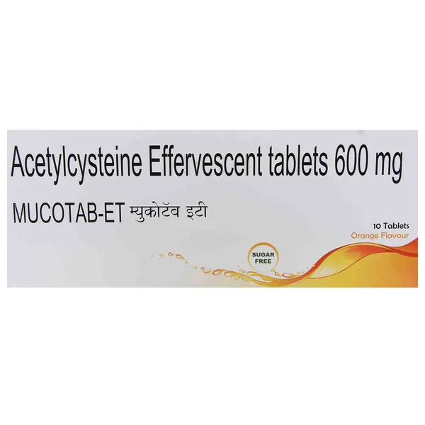 Mucotab ET Tablet 10's, Pack of 10 EFFERVESCENT TABLETS
