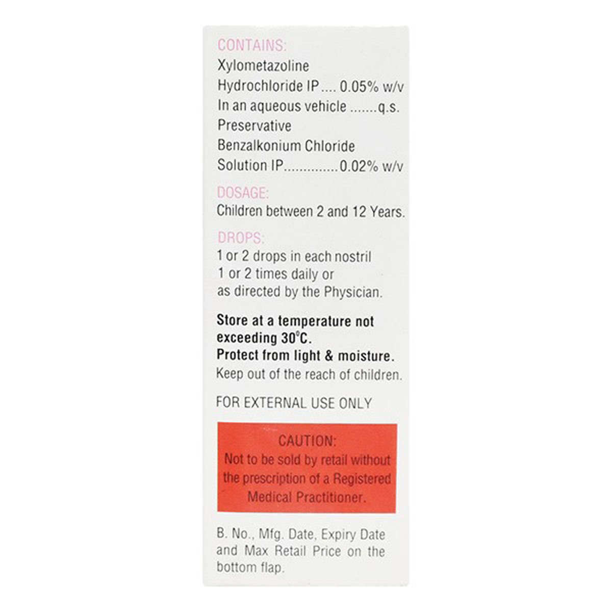 Buy Mucoris-P 0.05% Nasal Drops online | Uses, Side Effects, Price and ...
