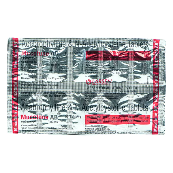 Mucotune AB Tablet 10's, Pack of 10