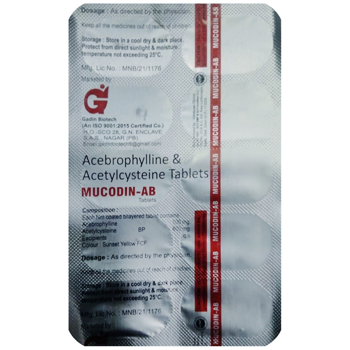 Buy Mucodin-AB Tablet 10's online | Uses, Side Effects, Price and ...