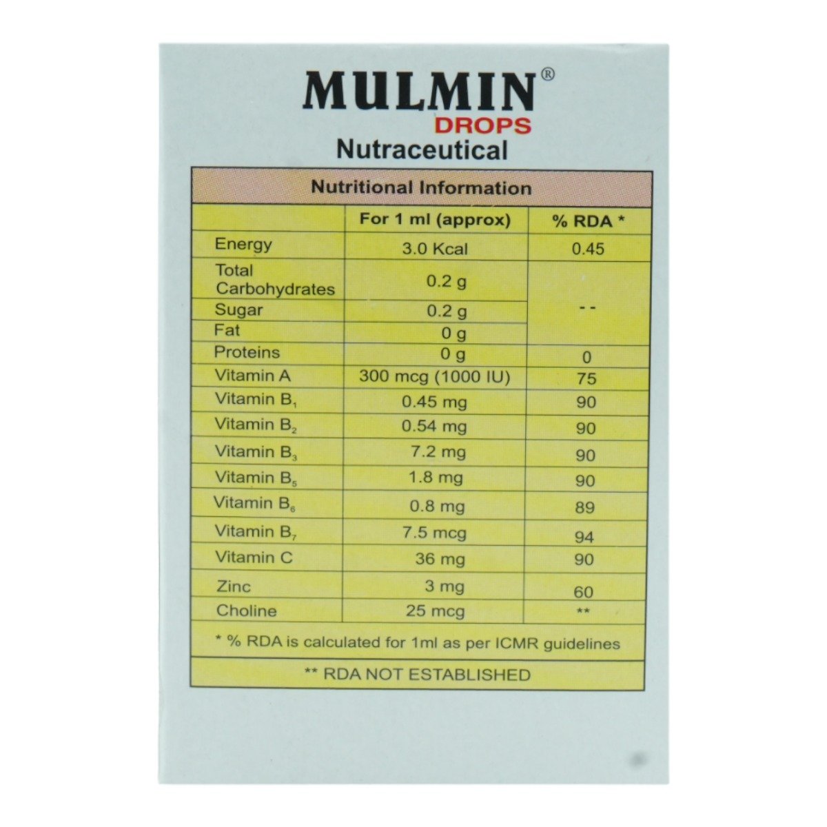 Mulmin Drops 15 ml, Pack of 1 Mulmin Drops 15 ml, Pack of 1