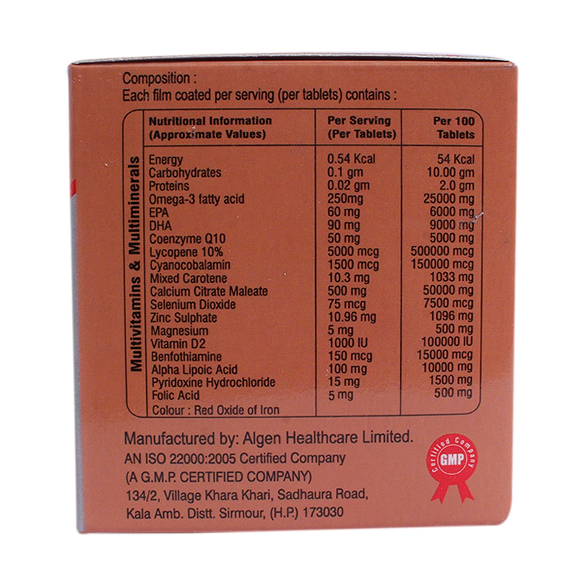 Multi-Life Gold Tablet 10's, Pack of 10 Multi-Life Gold Tablet 10's, Pack of 10