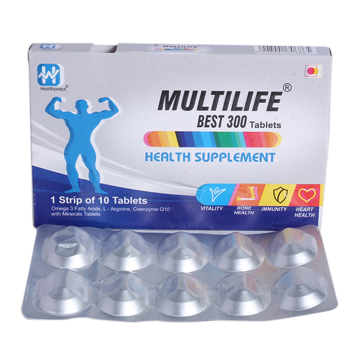 Multilife Best 300 Tablet 10's, Pack of 10 Multilife Best 300 Tablet 10's, Pack of 10