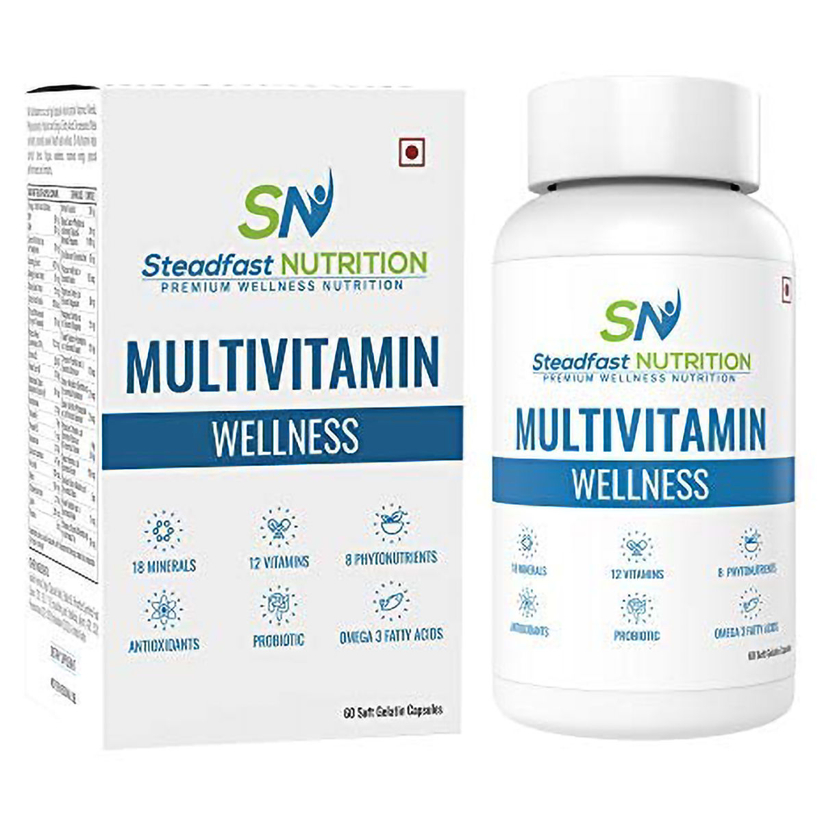 Buy Steadfast Nutrition Multivitamin Wellness, 60 Soft Gelatin Capsules Online
