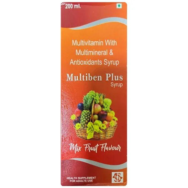 Multiben Plus Mix Fruit Flavour Syrup 200 ml