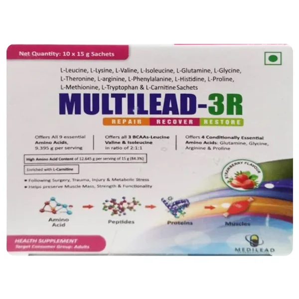 Multilead-3R Orange Flavour Powder 15 gm, Pack of 1