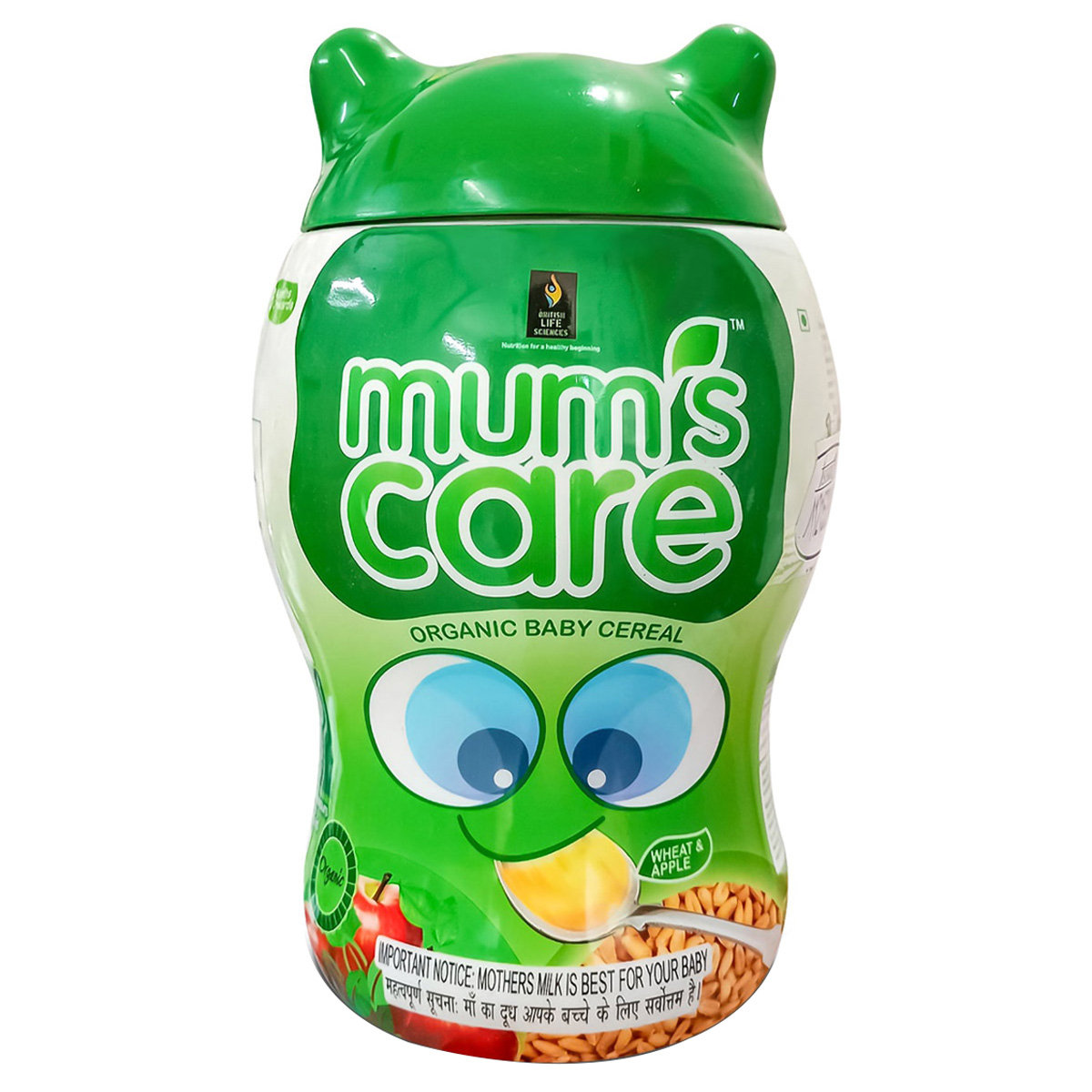Mum's Care Wheat and Apple Flavour Baby Cereal, 300 gm, Pack of 1 Mum's Care Wheat and Apple Flavour Baby Cereal, 300 gm, Pack of 1