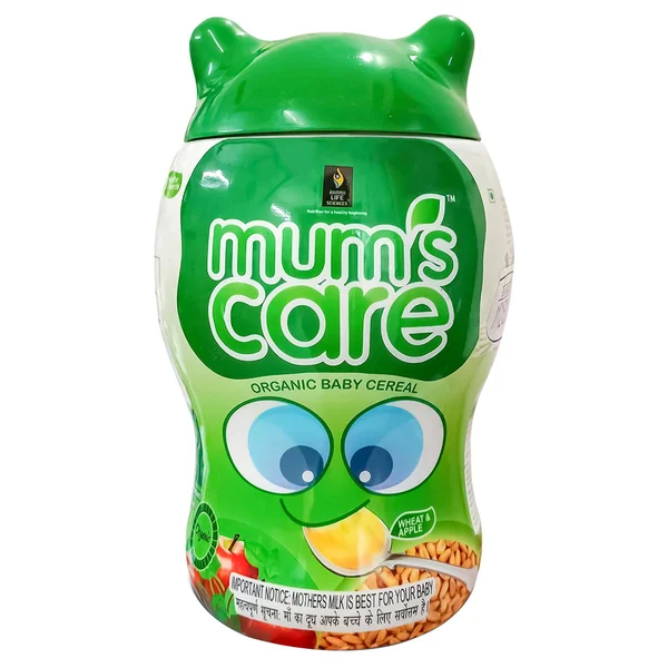 Mums Care Wheat &amp; Apple Baby Cereal 6 Months Onwards, 300 gm, Pack of 1