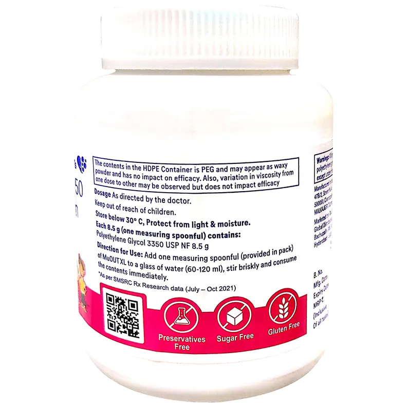 Muout Drop Buy Muout XL Sugar Free Powder For Oral Solution 238 gm online | Uses ...