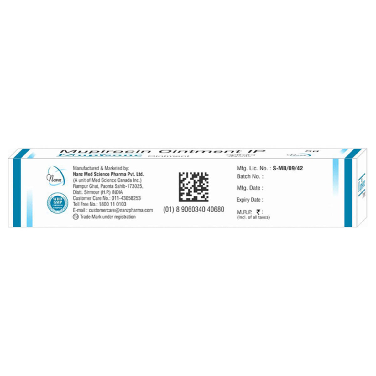 Mupisone Ointment 5 gm, Pack of 1 Ointment Mupisone Ointment 5 gm, Pack of 1 Ointment