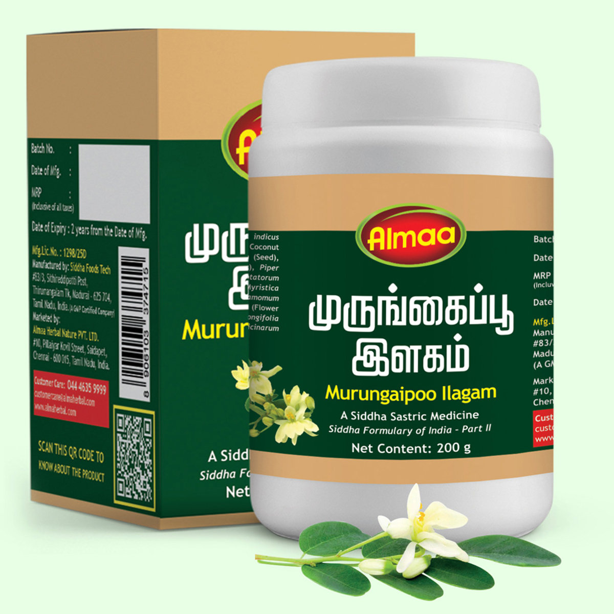 Almaa Murungaipoo Ilagam Powder, 200 gm, Pack of 1 Almaa Murungaipoo Ilagam Powder, 200 gm, Pack of 1