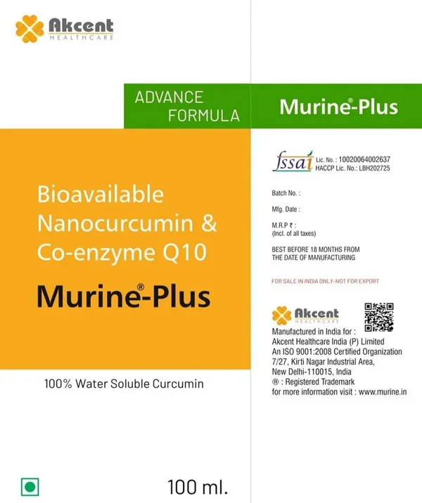 Murine-Plus Syrup 100 ml, Pack of 1