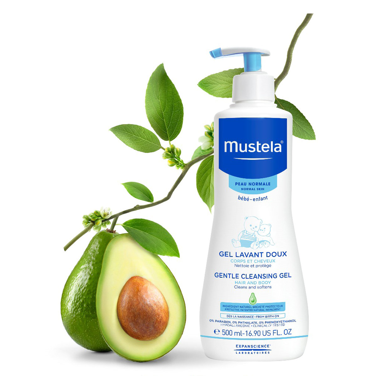 Mustela Gentle Baby Cleansing Gel, 500 ml, Pack of 1 Mustela Gentle Baby Cleansing Gel, 500 ml, Pack of 1