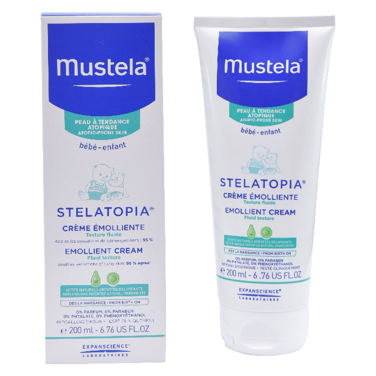 Mustela Stelatopia Emollient Baby Cream, 200 ml, Pack of 1 Mustela Stelatopia Emollient Baby Cream, 200 ml, Pack of 1