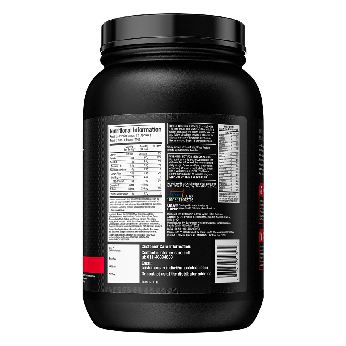 Muscletech Nitrotech Whey Protein Milk Chocolate Flavour Powder, 1 kg, Pack of 1 Muscletech Nitrotech Whey Protein Milk Chocolate Flavour Powder, 1 kg, Pack of 1