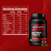 Muscletech Nitrotech 100% Whey Gold Double Rich Chocolate Flavour Powder, 1 kg, Pack of 1