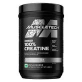 Muscletech Platinum 100% Creatine Unflavour Powder, 400 gm, Pack of 1