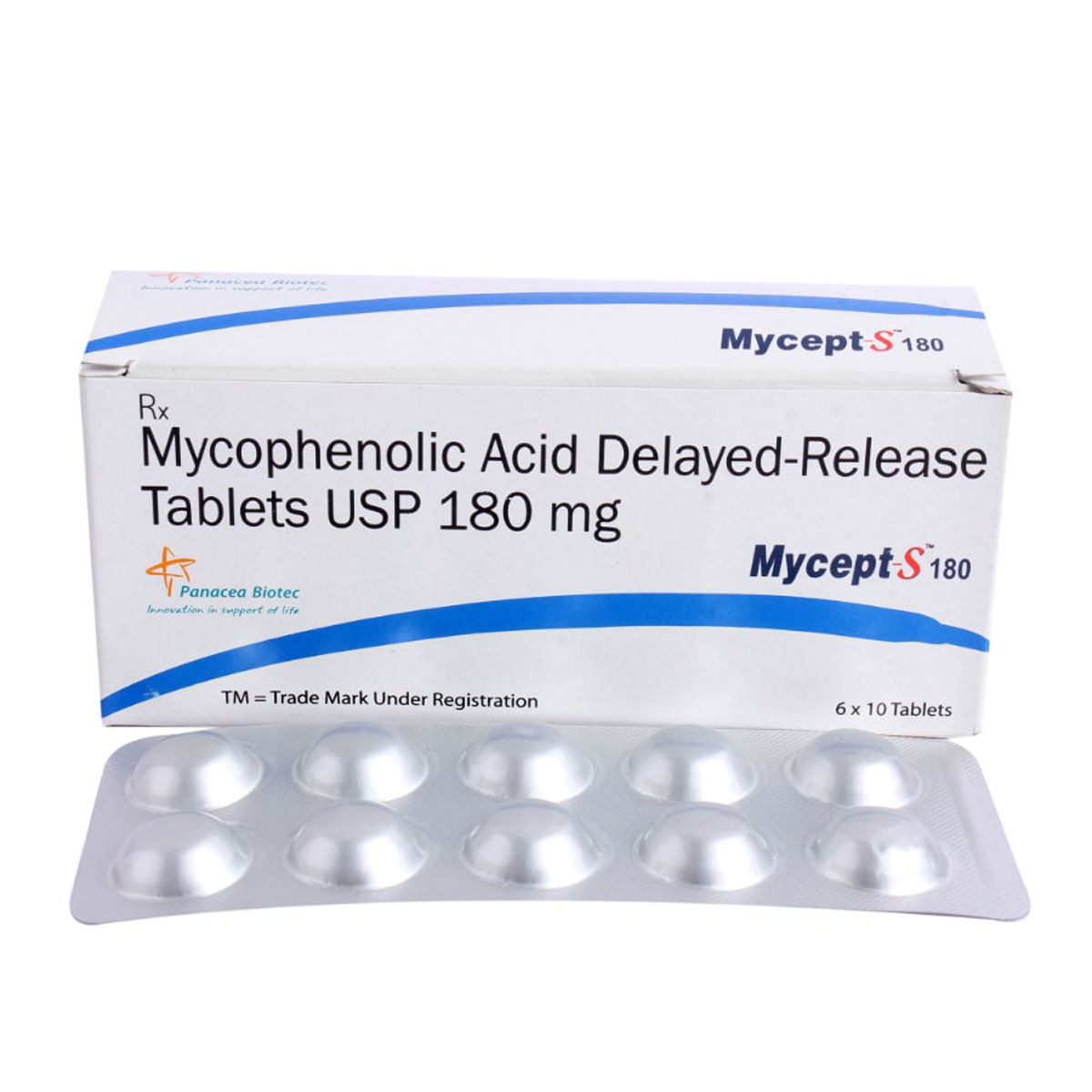 Buy MYCEPT S 180MG TABLET Online