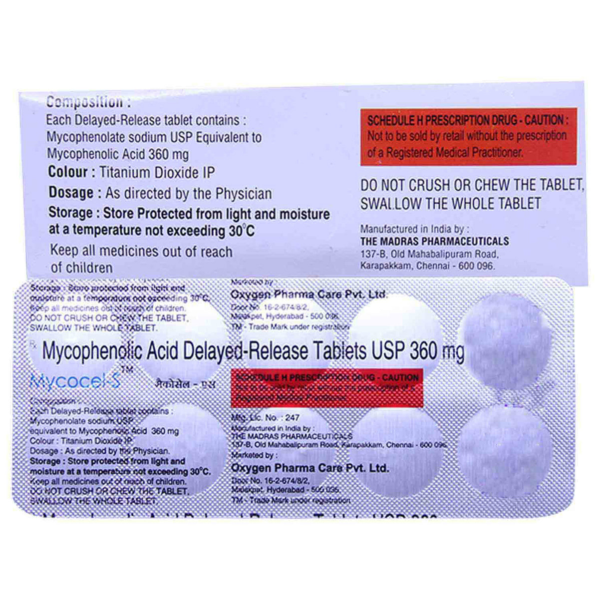 Mycocel-S Tablet 10's, Pack of 10 TabletS Mycocel-S Tablet 10's, Pack of 10 TabletS