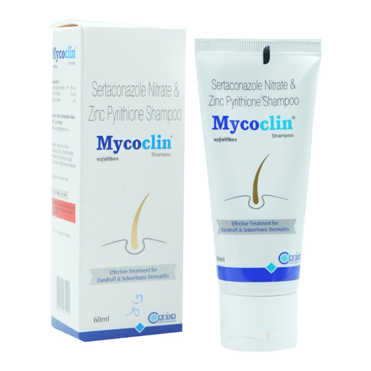 Mycoclin Shampoo 60 ml, Pack of 1 Mycoclin Shampoo 60 ml, Pack of 1