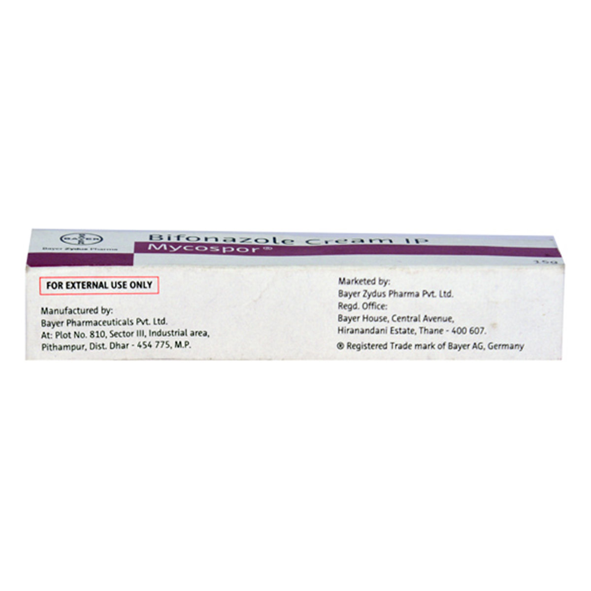 Mycospor Cream 15 gm, Pack of 1 Cream Mycospor Cream 15 gm, Pack of 1 Cream
