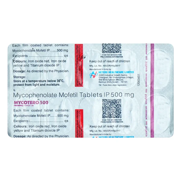 Mycotero 500 Tablet 10's, Pack of 10 TABLETS
