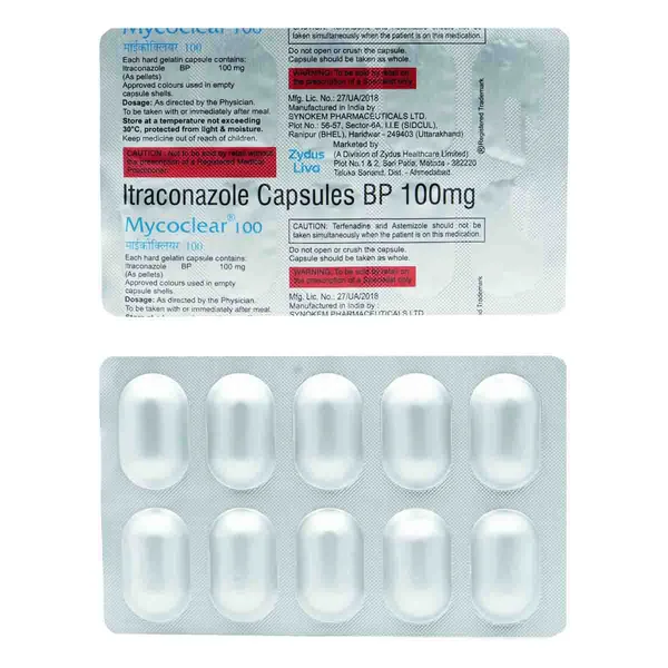 Mycoclear 100 Capsule 10's