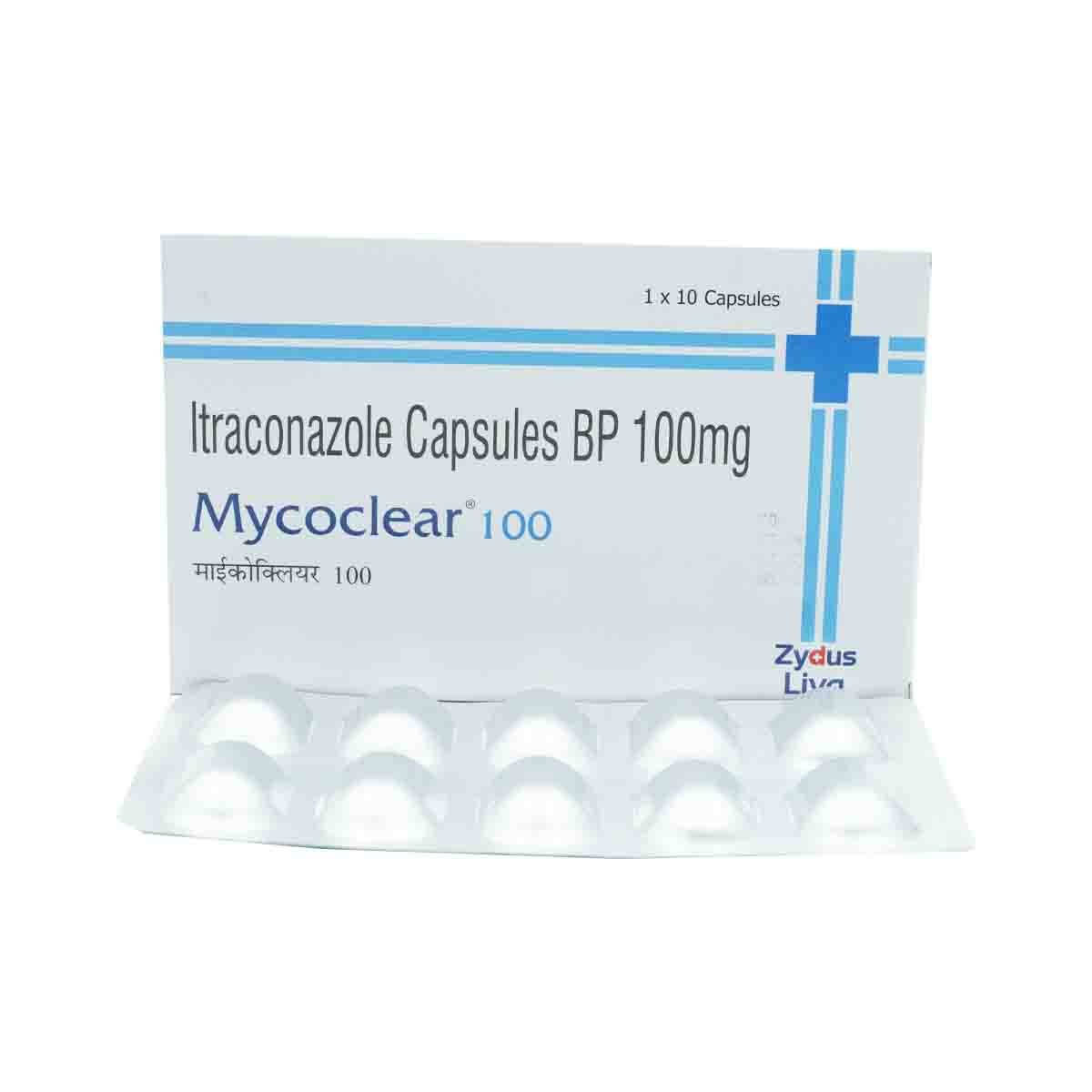 Mycoclear 100 Capsule 10's, Pack of 10 CAPSULES Mycoclear 100 Capsule 10's, Pack of 10 CAPSULES