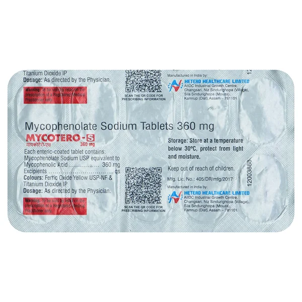 Mycotero-S 360 mg Tablet 10's