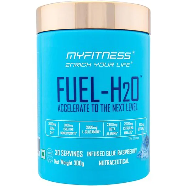 Myfitness Fuel-H20 Blue Raspberry Flavour Powder, 300 gm