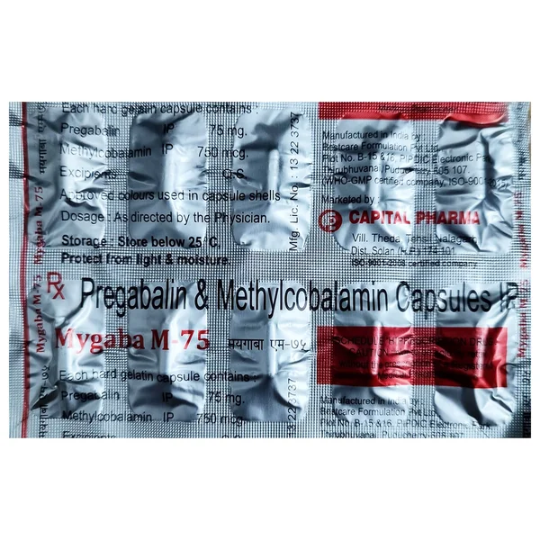 Mygaba M-75 Capsule 10's, Pack of 10