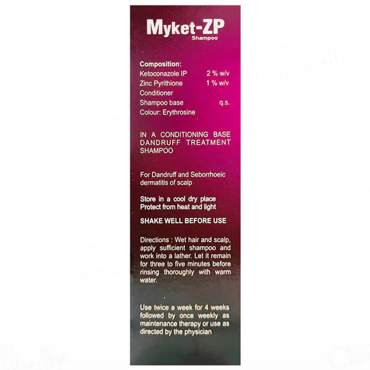 Myket-ZP Shampoo 100 ml, Pack of 1 SHAMPOO Myket-ZP Shampoo 100 ml, Pack of 1 SHAMPOO