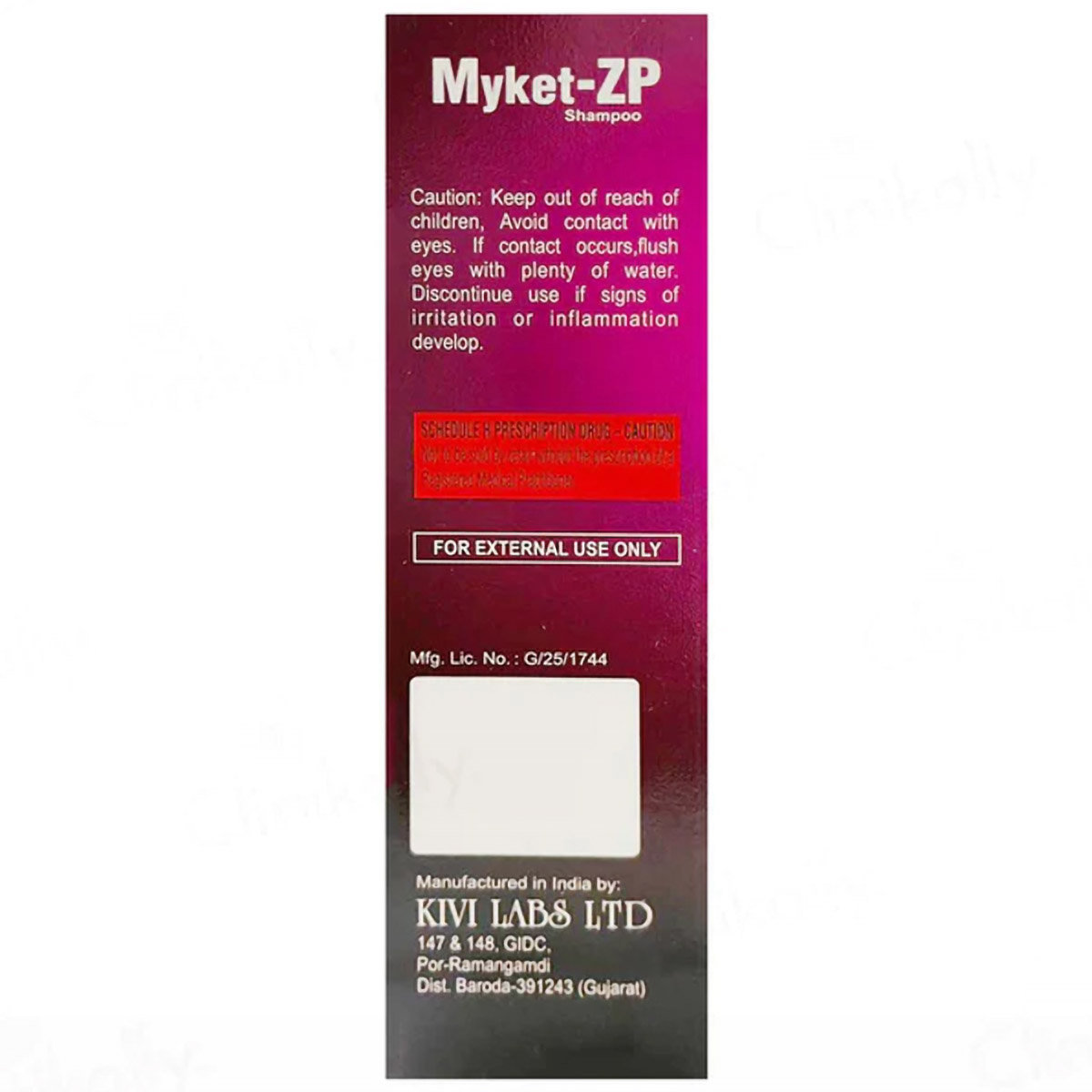 Myket-ZP Shampoo 100 ml, Pack of 1 SHAMPOO Myket-ZP Shampoo 100 ml, Pack of 1 SHAMPOO