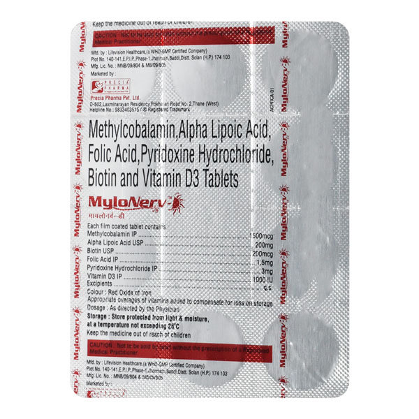 Mylonerv-D Tablet 10's Mylonerv-D Tablet 10's