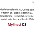 Mylinact D3 Tab 10'S