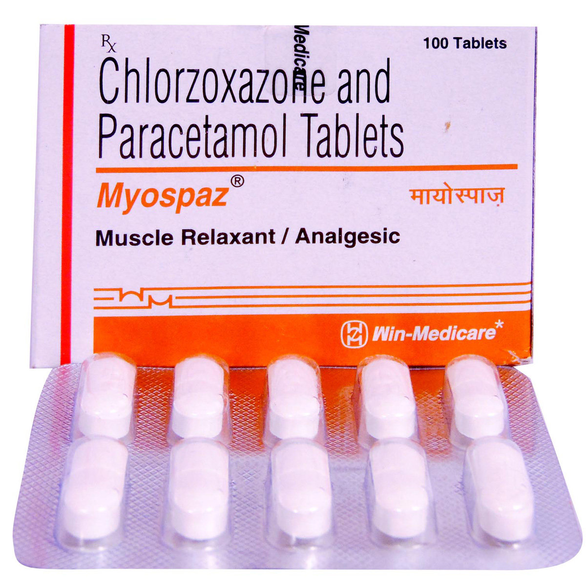 Myospaz Tablet 10's, Pack of 10 TABLETS Myospaz Tablet 10's, Pack of 10 TABLETS