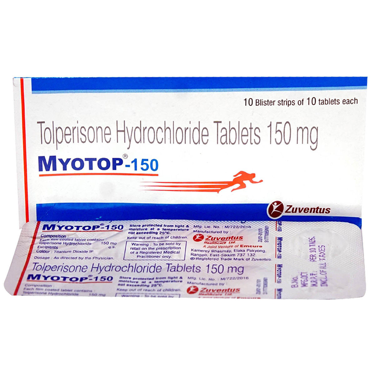 Buy Myotop-150 Tablet 10's Online