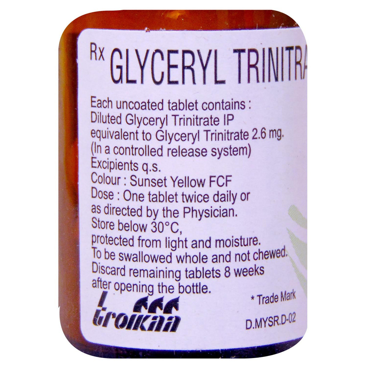 Myonit SR 2.6 Tablet 30's, Pack of 1 TABLET Myonit SR 2.6 Tablet 30's, Pack of 1 TABLET