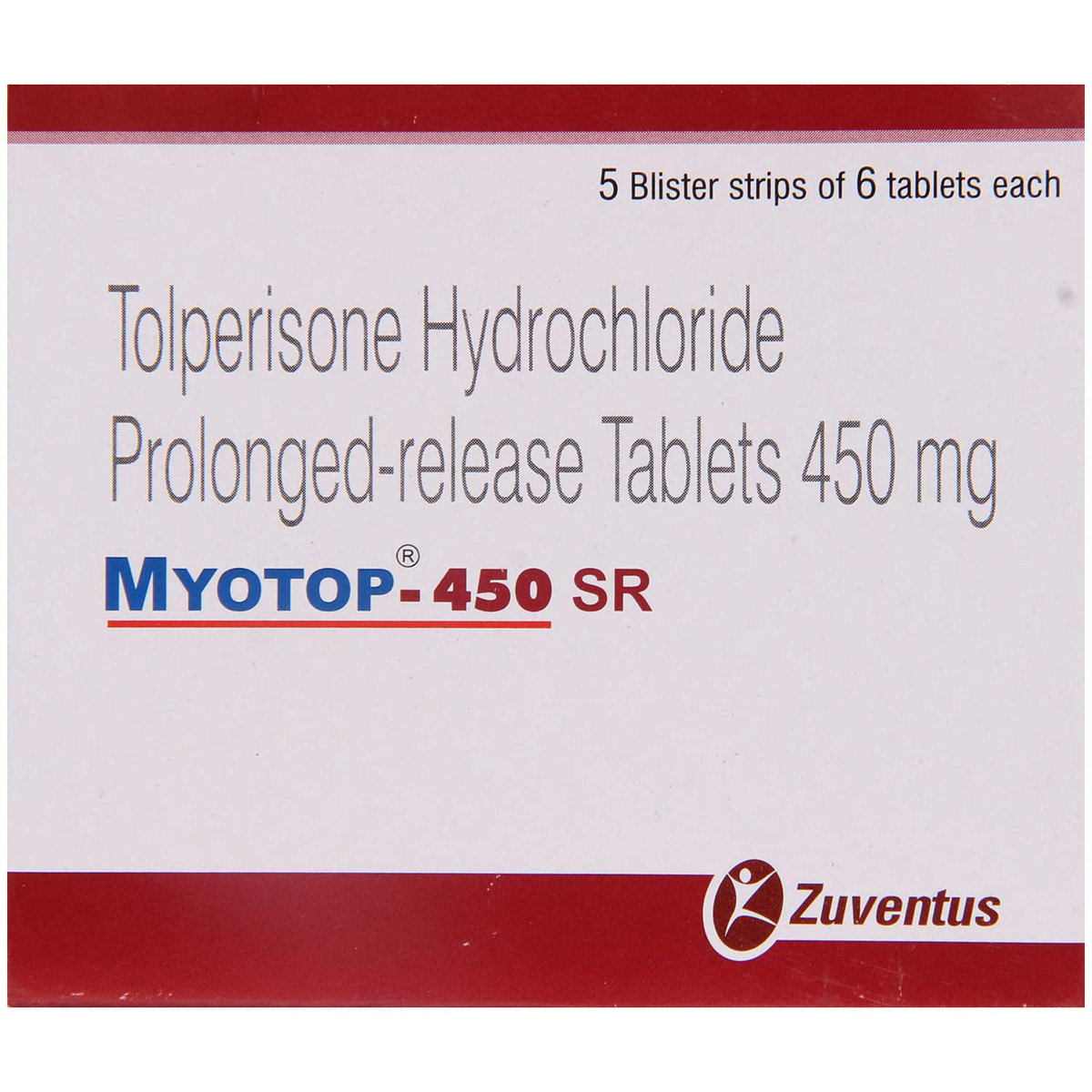 Myotop-450 SR Tablet 6's, Pack of 6 TABLETS Myotop-450 SR Tablet 6's, Pack of 6 TABLETS
