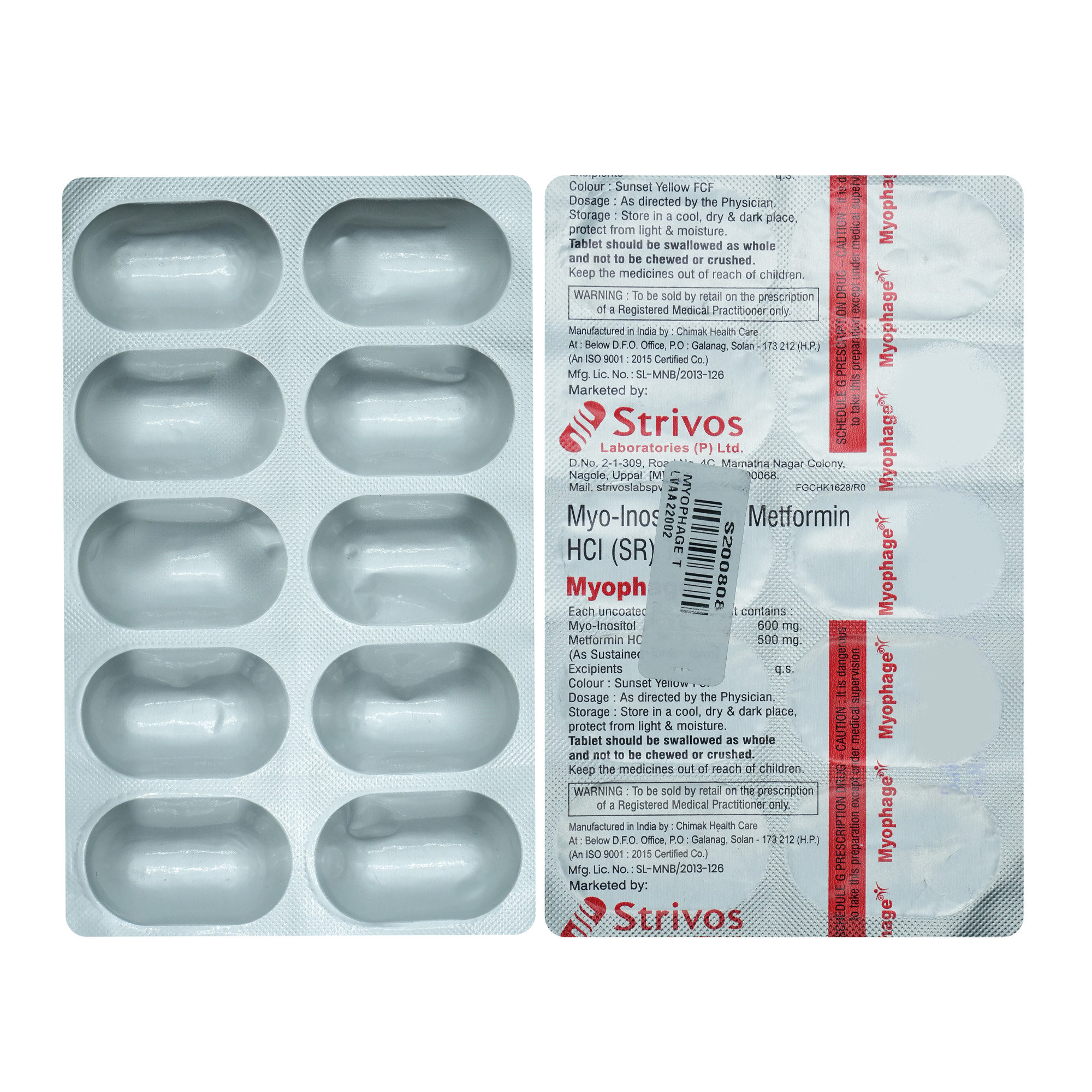 MYOPHAGE TABLET 10'S, Pack of 10 TABLET SRS MYOPHAGE TABLET 10'S, Pack of 10 TABLET SRS