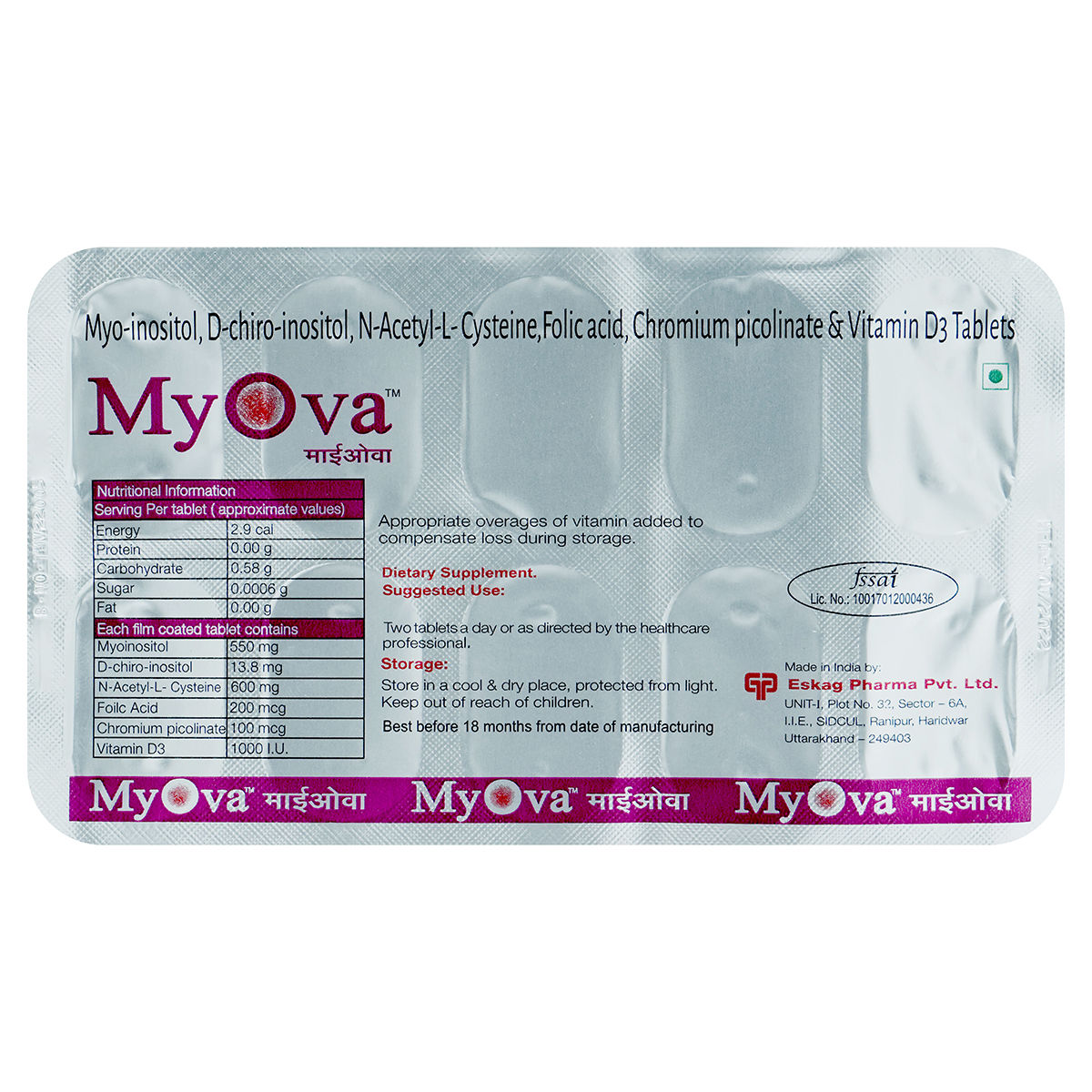 Buy Myova Tablet 10's Online