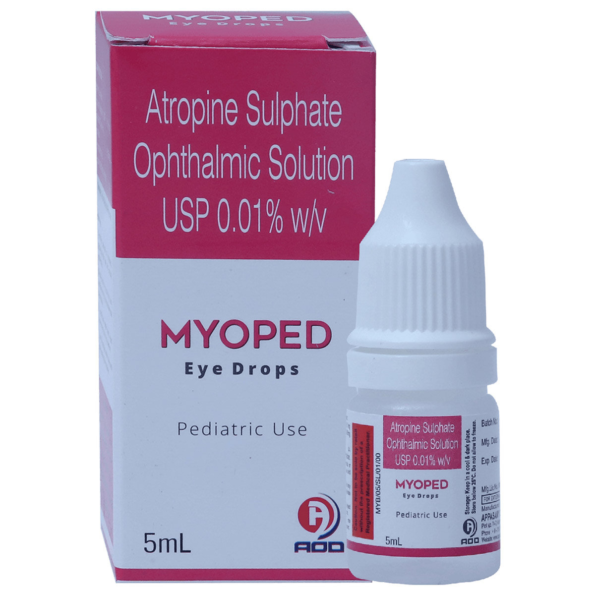 Myoped 0.01% Paed Eye Drops 5 ml, Pack of 1 EYE DROPS Myoped 0.01% Paed Eye Drops 5 ml, Pack of 1 EYE DROPS